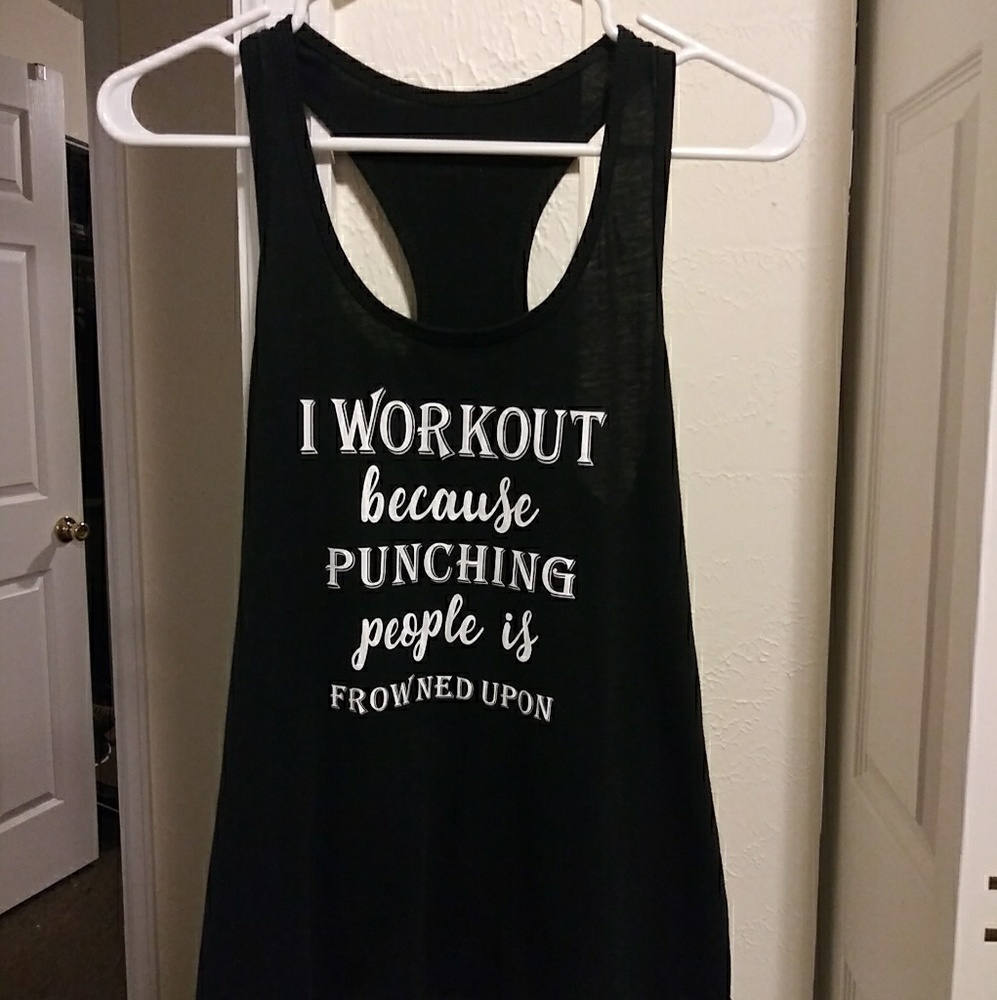 Racerback workout tank!